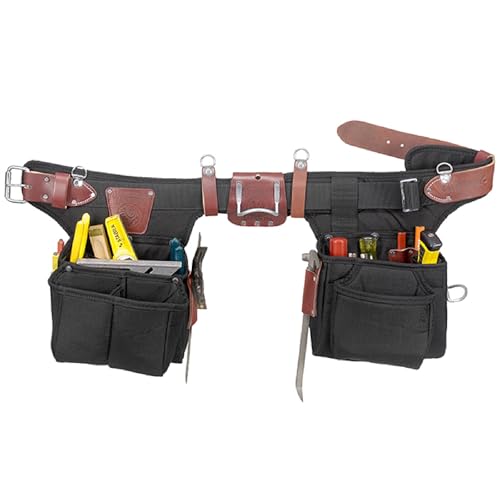 Occidental Leather Adjust-to-Fit Finisher Tool Belt Set - 23 Pockets & Tool Holders - Made in USA
