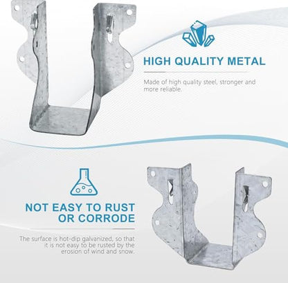 LukLoy 20 Pack 2x4 Joist Hanger 20 Gauge Galvanizing Face Mount Joist Hangers for Wood - size: 2" X 4"