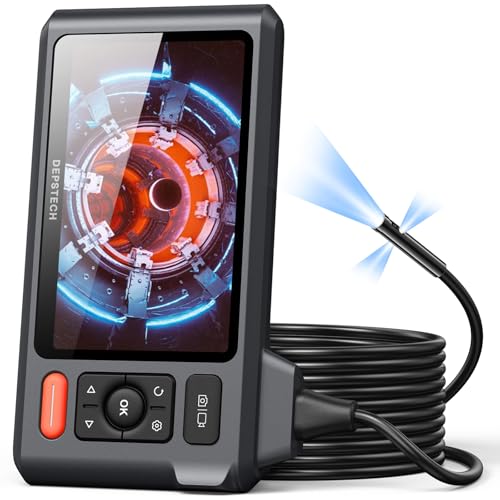 DEPSTECH Endoscope Camera with Light, Triple Lens 5" IPS Inspection Camera - size: 16.5FT