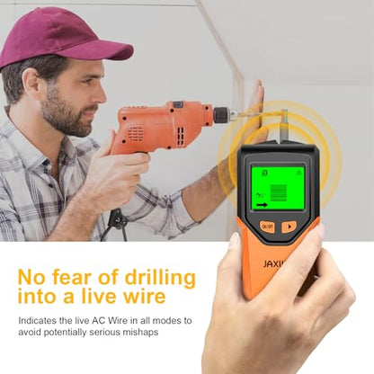 Stud Finder Wall Scanner - 5 in 1 Stud Finder Tool w/Smart Chip and HD LCD Display, Stud Detector Beam Finders for the Center and Edge of Wood AC Wire Metal Studs Joist Pipe (Onion) - color: Onion