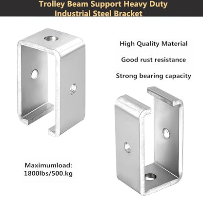 4-Pack 1-5/8" Strut Channel Trolley Hanger Bracket for UNISTRUT - style: 4 Pack