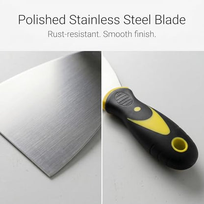 3 Inch Putty Knife Set, Stainless Steel Spackle & Drywall Knife