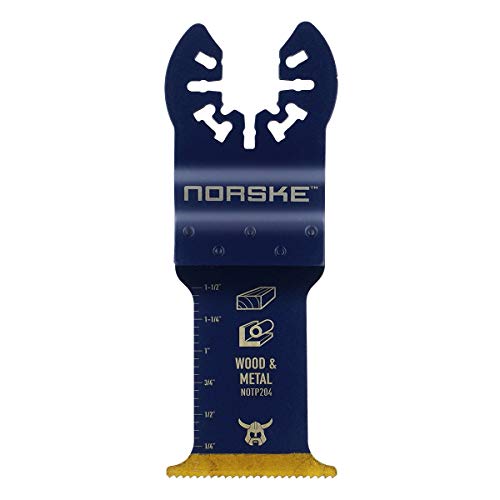 Norske Tools NOTP204 1-1/4 inch Metal Flush Cut Titanium Oscillating Multi Tool Accessory Blade - style: Titanium 1-1/4