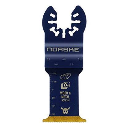 Norske Tools NOTP204 1-1/4 inch Metal Flush Cut Titanium Oscillating Multi Tool Accessory Blade - style: Titanium 1-1/4