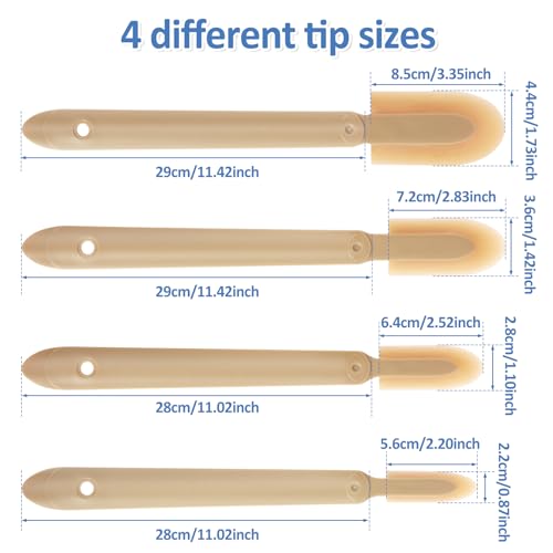 8Pcs Caulking Silicone Sealant Finishing Tool, 4 Sizes Rubber Caulking Tool Set, Multifunctional Caulking Remover/Smoothing Tool Applicator for Tiles Brick Kitchen Bathroom