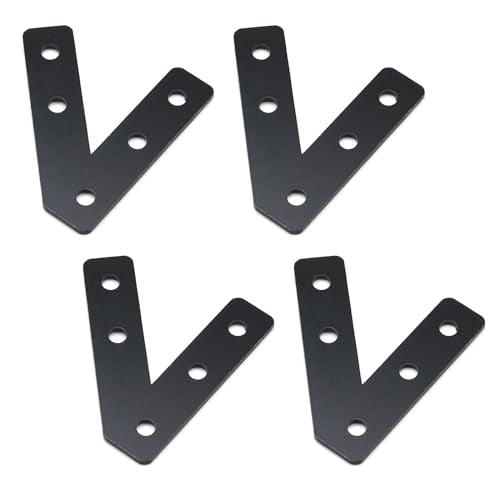 KUMGROT 45 Degree Angle Flat Bracket with Holes, Mending Plate - size: 2.56", style: 45 Degree