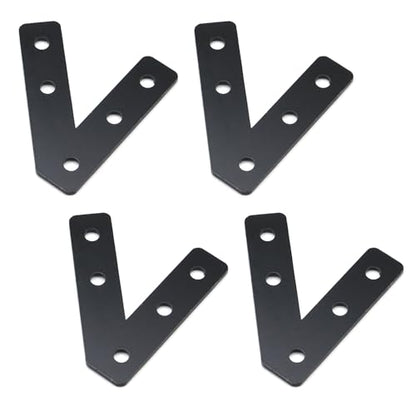 KUMGROT 45 Degree Angle Flat Bracket with Holes, Mending Plate - size: 2.56", style: 45 Degree