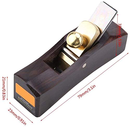 Mini Wood Planer Hand Tool, Pocket Plane, Tiny Ebony Plane Woodcraft Tool - color: E Arc Bottom Plane