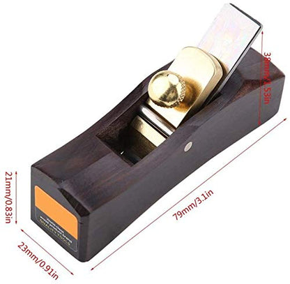 Mini Wood Planer Hand Tool, Pocket Plane, Tiny Ebony Plane Woodcraft Tool - color: E Arc Bottom Plane
