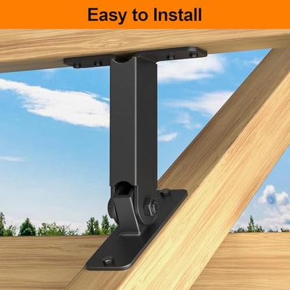 Heavy Duty Roof Riser Brackets Kit, 3 PCS Adjustable Angle Pergola Brackets - color: B, size: 3pcs