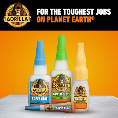 Gorilla Super Glue Value Size, Fast-Setting Strong Bond, 28 g - size: 28g