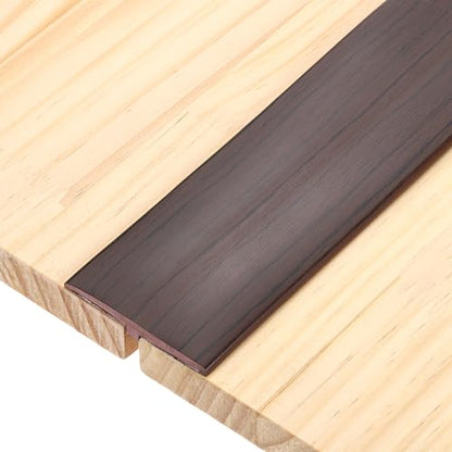 uxcell T-Molding Transition Strips, 3.28 ftx1.97" (LxW) PVC, Black Walnut - color: Black Walnut, size: 3.28 ft x 1.97"