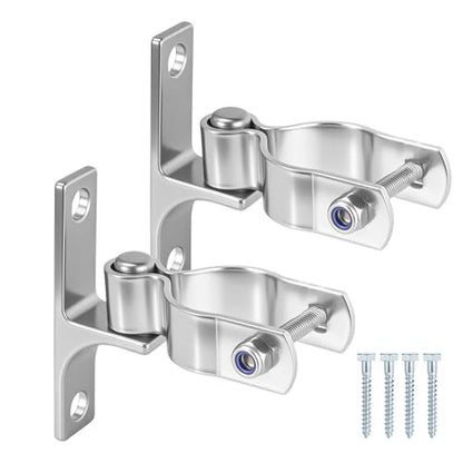 2 Pair 1-3/8" Wall Mount Gate Hinges for Chain Link Fence, Farm - size: 1-3/8''-2Pack