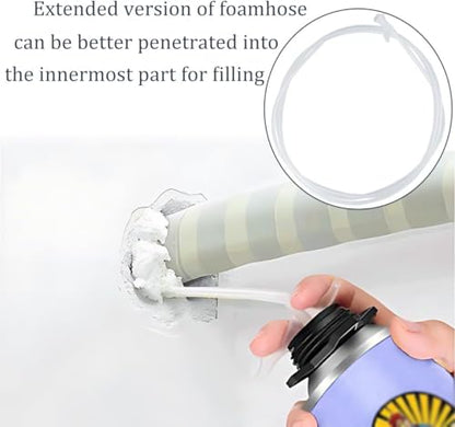 Spray Foam Nozzles, 6.56 Foot Length,1-Pack Replacement Tubes for Expansion Foam and 15 Tips,Caulking Suitable for DIY Spray Painting,Gun style - size: 6.56 Foot