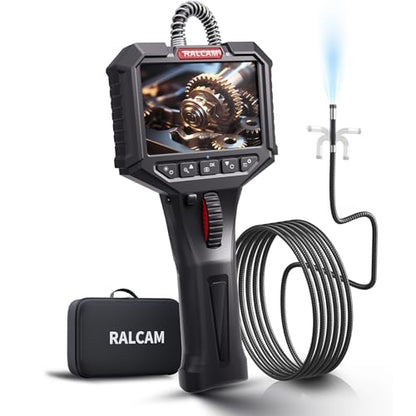 Ralcam Two-Way Articulating Borescope with Light, Slim Probe - style: 8.5mm Lens-10.0ft Semi-Rigid Cable