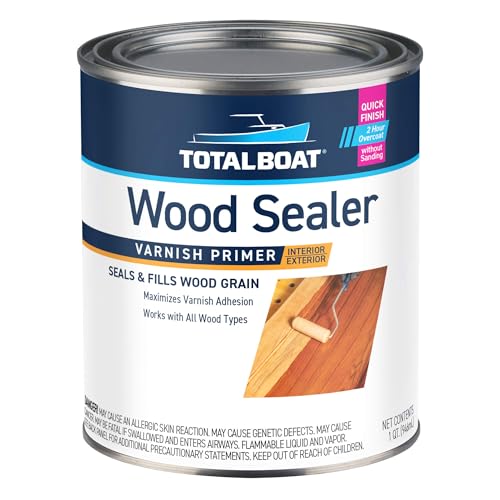 TotalBoat Wood Sealer Pre Varnish Primer for Boats & Wood - Quart - size: Quart