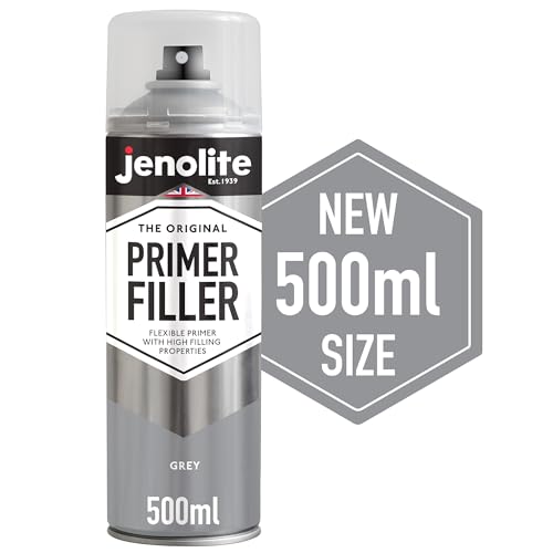 JENOLITE Primer Filler Aerosol, Quick-Drying Multi-Surface, Grey 1x16.9oz - color: GREY