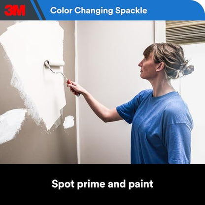 3M High Strength Color Changing Spackling Compound, 8 oz Tub, 2 Pack – Blue-to-White Drying Formula, Fast-Drying, No Shrink, Primer-Enhanced, Interior and Exterior Wall Repair, Easy Application - style: 2-Pack