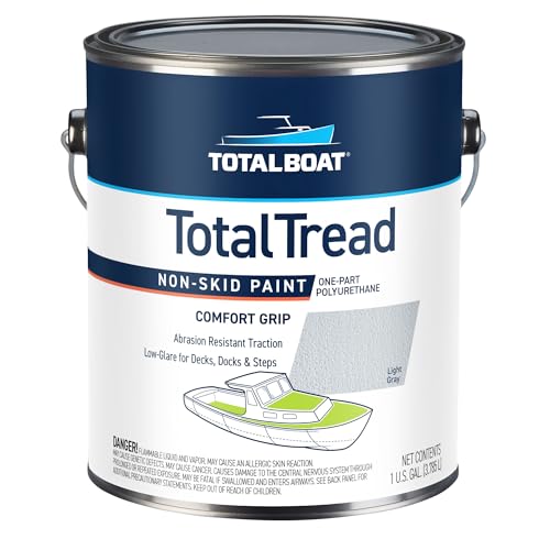TotalBoat TotalTread Non-Skid Deck Paint for Boat Floors - Light Gray Gal - color: Light Gray, size: 128 Fl Oz (Pack of 1)