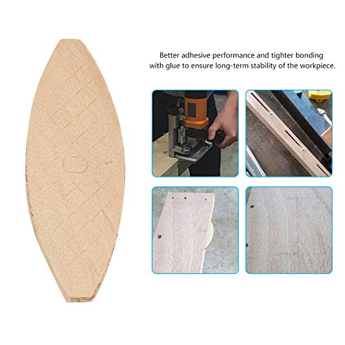 Wood Biscuit, 100pcs Wood Joining Biscuits Wood Board Docking Tool 0# 10# 20# (0#)