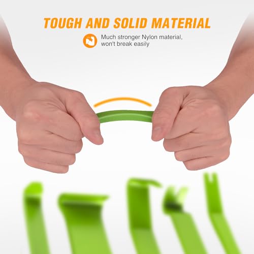 GOOACC 5PCS Auto Trim Removal Tool Kit Green - color: 5pcs Trim Removal Tool Green