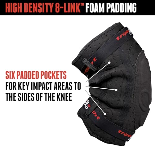 Triple Eight ExoSkin Knee Pads – Lightweight, Abrasion-Resistant Knee Protection for Mountain Biking, BMX, and Skateboarding - size: Medium