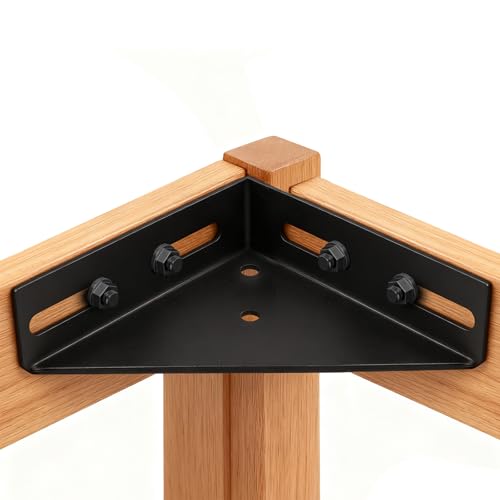 4 Pack Corner Brace Brackets,7" x 7",Triangle Shelf Bracket,1/8" Thick - size: 9-5/8" x 7" x 7"