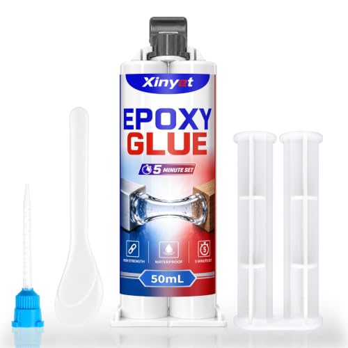 5 Minute Epoxy Glue,50ml Clear 2 Part Epoxy Adhesive