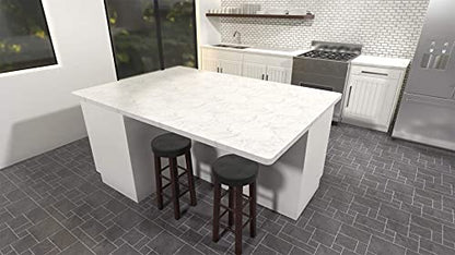 Solid Heavy Duty Aluminum L Bracket Countertop Support (14 Inch) 1 Count, Great for Kitchen Islands, Bathroom vanities, Hardware Included by Original Granite Bracket - size: 14 Inches, style: Aluminum