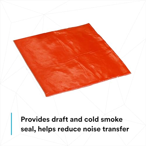 3M Fire Barrier Moldable Putty Pads MPP+, Red, 7 in x 7 in, Case of 20