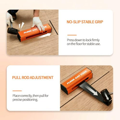 Floor Gap Fixer Tool Kit for Laminate Floors with Storage Bag & Nano Pads