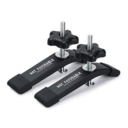 Aluminum T-Track Hold Down Clamps,6-3/8"L x 1-1/4" Width 2 PK - style: Hold Down Clamps 2pk