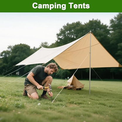 AAGUT Rebar Stakes 12 Inch J Hook, Premium Anti-Rust Tent Stakes for Canopy - color: Black J-12 Inch-Φ1/4", size: 32pcs