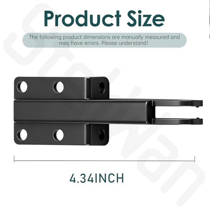 N349-324 Black Plastic Replacement Post Jamb Bracket