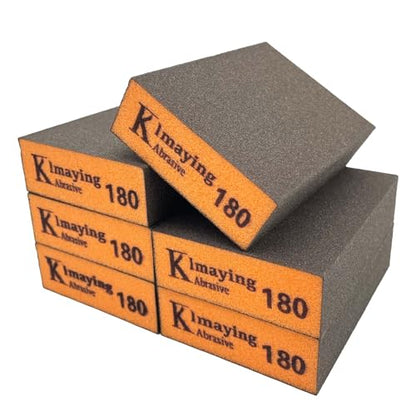 Sanding Sponge, 180 Grit Assortment Sanding Block - size: 180grit - 6pcs