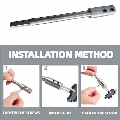 1PCS Forstner Drill Bit Extension Kit, 7" Long Extension Rod, - size: 7"