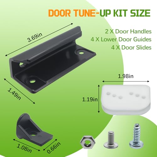 Door Tune up Kit for Arrow Shed Storage Products, DK100-A Sliding Shed Doors Kit - Black