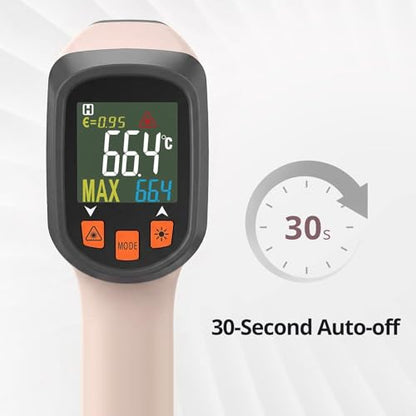 Tilswall Infrared Thermometer, Laser Temperature Gun -58°F~1112°F, Pink - color: pink