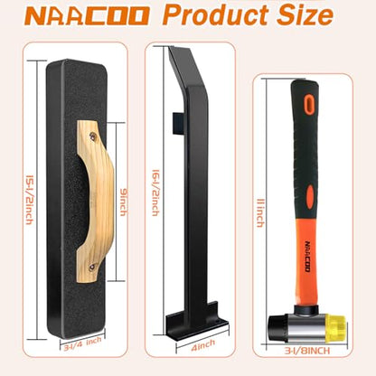 NAACOO Laminate Flooring Tools, 4in1 Pro Floor Install Kit for Vinyl Plank - size: Pro-4 in 1 Flooring Tools
