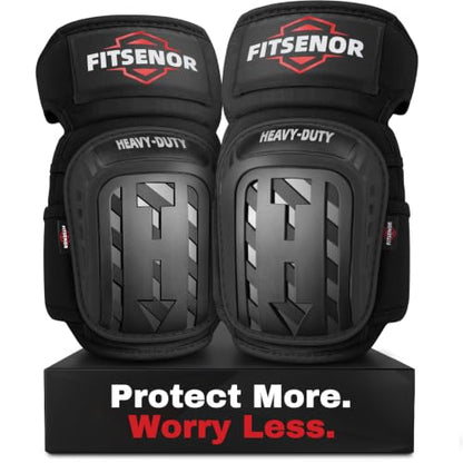 Knee Pads for Work, Professional Knee Pads for Men, Black - color: Black