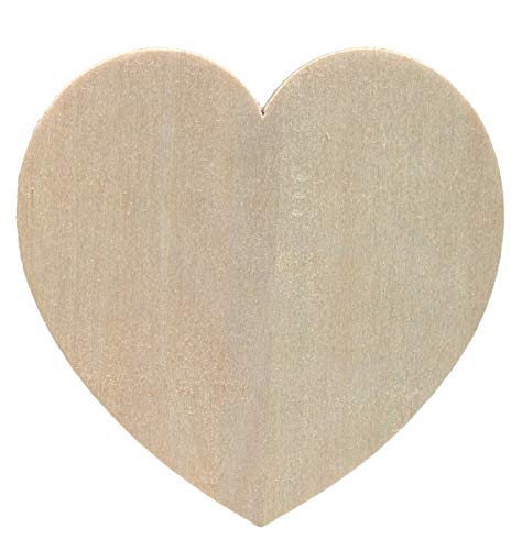 Creative Hobbies® Unfinished Wood Heart Cutout Shapes, Ready to Paint or Decorate, 3.5 Inch Wide | 12 Pack - size: 3.5 Inch - Heart