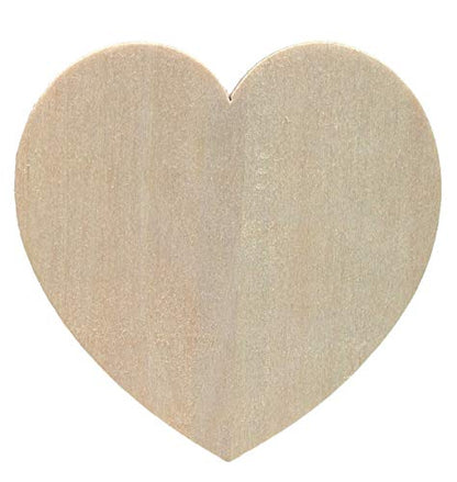 Creative Hobbies® Unfinished Wood Heart Cutout Shapes, Ready to Paint or Decorate, 3.5 Inch Wide | 12 Pack - size: 3.5 Inch - Heart