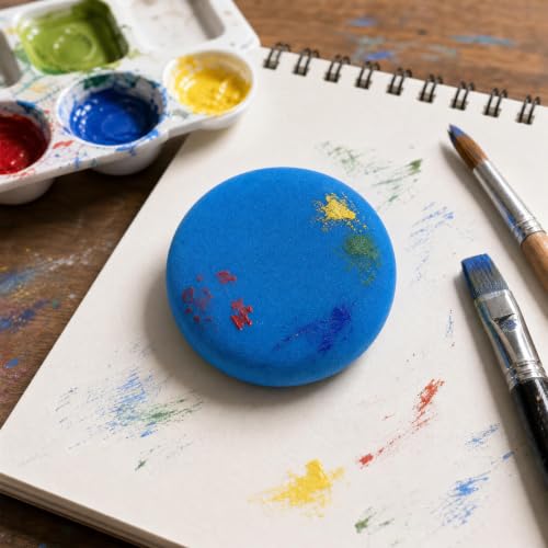 4 Pcs Paint Sponge Applicators 3.1 Inch Round Art Detail Painting Sponges