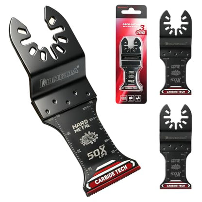 Carbide Oscillating Saw Blades 3-Pack, for Hard Material