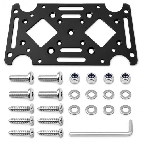 Mailbox Mounting Bracket, 2.8mm Steel Adapter Plate for 4x4 Posts
