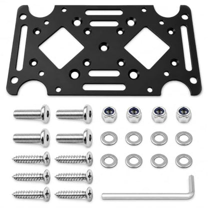 Mailbox Mounting Bracket, 2.8mm Steel Adapter Plate for 4x4 Posts