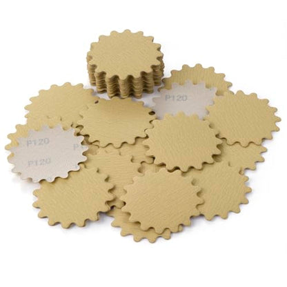 MAXMAN 3"Sanding Discs, 50Pcs 120 Grit Alumina Orbital Sandpaper, Hook&Loop - style: 120 Grit