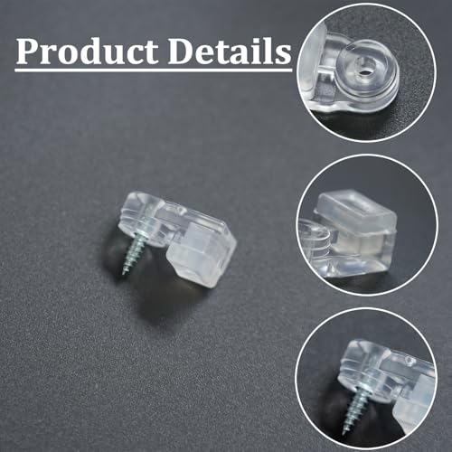 fallingstar 25 Pack Glass Retainer Clips with Screws