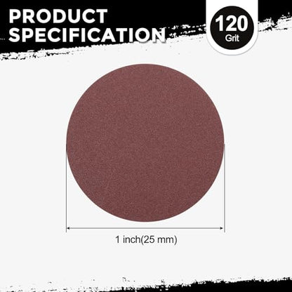 100Pcs Sanding Discs 1Inch 1200Grit Hook and Loop Sandpapers Red - size: 1 Inch(1200 Grit)