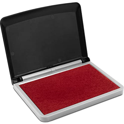 MaxMark Large Crimson Red Stamp Pad - 2-3/4" by 4-1/4" - Premium Quality Felt Pad - color: Crimson Red, size: 2-3/4" by 4-1/4"